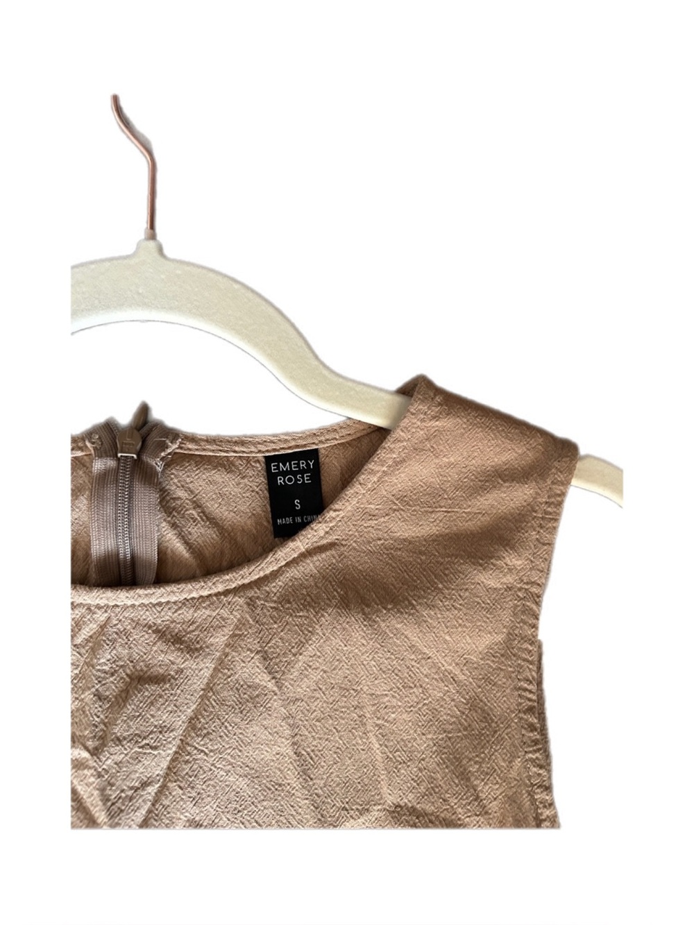 Sleeveless Maxi Dress in Taupe Brown - Picture 2 of 4
